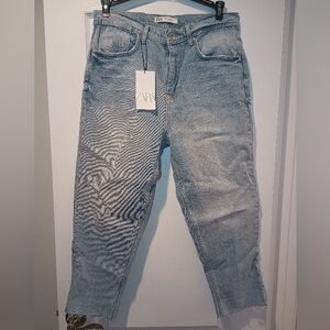 Zara Women’s Mom Fit Jeans Size 32 -Brand New with Tags